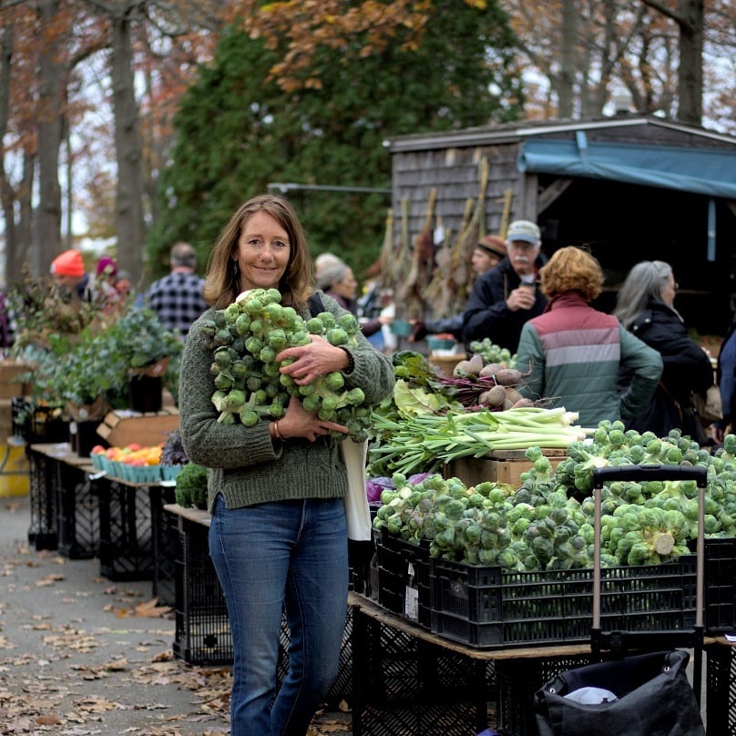 Karina with Brussel Sprouts